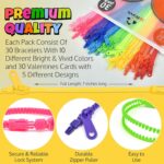 UpBrands 30 Pack Fidget Zipper Bracelets for Kids – Wearable Sensory Toys for Classroom Rewards, Prize Box Toys, Party Favors & Non-Candy Easter Egg Fillers - Image 4