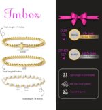 IMBOS Gold Bracelets for Women 14K Gold Plated Cross Bracelet Strand Bead Ball Bracelets stack Set Chunky Chain Bracelet Trendy Adjustable Jewelry Sets for Womens Gifts - Image 7