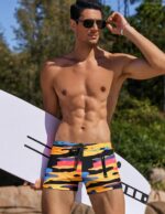 COOFANDY Mens Swim Trunks Swimwear Bathing Suit Swim Brief Square Leg Board Short S-3XL - Image 3