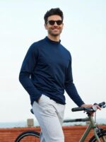 MAGCOMSEN Men's Thermal Shirt Mock Turtle Neck, Fleece Lined Long Sleeve Undershirts, Athletic Warm Base Layer Winter Top - Image 7