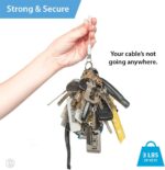 Plexity Labs 3.5mm Headphone Jack Adapter (MFi Certified) + Dongle Holder Keychain – Compatible with iPhone 13 14 12 11 x XS (Keychain + Cable - 1-Pack) - Image 7