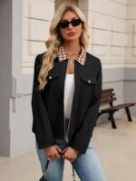 UEAL Womens Plaid Casual Barn Jacket 2026 Long Sleeve Zip Up Spring Outfits With Pockets - Image 5