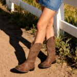 DREAM PAIRS Women's Cowboy Cowgirl Boots Embroidered Square Toe Mid Calf Western Boots Fashion Dress Chunky Low Heel Shoes for Theme Party Country Concert - Image 4