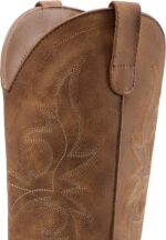 DREAM PAIRS Women's Cowboy Cowgirl Boots Embroidered Square Toe Mid Calf Western Boots Fashion Dress Chunky Low Heel Shoes for Theme Party Country Concert - Image 7
