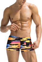 COOFANDY Mens Swim Trunks Swimwear Bathing Suit Swim Brief Square Leg Board Short S-3XL - Image 2