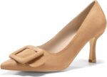 Coutgo Women's Closed Pointed Toe Pumps Stiletto High Heels Wedding Party Dress Shoes - Image 2