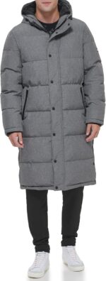 DKNY Arctic Cloth Hooded Extra Long Parka Jacket - Image 2