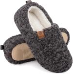 EverFoams Women’s Soft Curly Full Slippers Memory Foam Lightweight House Shoes Cozy Loafer with Polar Fleece Lining - Image 2