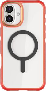 Ghostek Covert iPhone 16 Plus Clear Case - Compatible with MagSafe Accessories, Shockproof Silicone, Minimalist Phone Cover (6.7 Inch, Pink) - Image 2