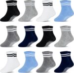 HYCLES Toddler Grip Socks, Non Slip Kid Socks Floor Skid Sock with Gripper for 1-10T Boy Girl 6-12 Months Baby - Image 2