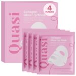 Quasi Bio-Collagen Face Mask Overnight – Hydrating Korean Sheet Mask – Niacinamide & Low Molecular Collagen – Firming & Smoothing Skincare for All Skin Types – 4 Masks - Image 2