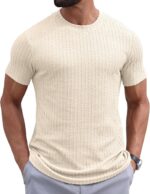 Sailwind Men’s Knit T Shirt Short Sleeve Crewneck Textured Casual Summer Knitted Pullover Tee - Image 2