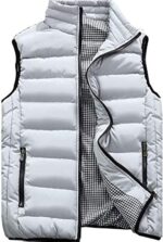 XinYangNi Mens Puffer Vest Quilted Outerwear Winter Warm Down Puffy Vests Lightweight Casual Padded Jacket - Image 2