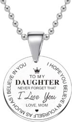 malyunin Inspirational Gifts Necklace to Son Daughter Gift from Mom Dad Never Forget That I Love You Family Jewelry Graduation Gifts - Image 2