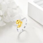 CRMAD Duck Ring for Women Sterling Silver Duck Ring Cute Animal Jewelry Gift for Women - Image 6