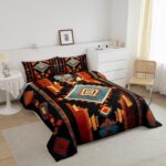 Feelyou Boho Bedding Set King Size Western Decor Comforter Set for Kids Boys Girls Southwest Native American Design Comforter Southwestern Geometric Duvet Set - Image 3
