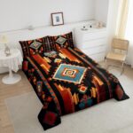 Feelyou Boho Bedding Set King Size Western Decor Comforter Set for Kids Boys Girls Southwest Native American Design Comforter Southwestern Geometric Duvet Set - Image 4