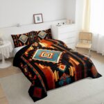 Feelyou Boho Bedding Set King Size Western Decor Comforter Set for Kids Boys Girls Southwest Native American Design Comforter Southwestern Geometric Duvet Set - Image 5