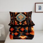 Feelyou Boho Bedding Set King Size Western Decor Comforter Set for Kids Boys Girls Southwest Native American Design Comforter Southwestern Geometric Duvet Set - Image 6