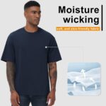KEEPSHOWING Mens Cotton T Shirts Short Sleeve Crew Neck Basic T-Shirt Essentials Crewneck Cotton T-Shirts Tees for Men - Image 5