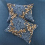 Queen Size Quilt Set - Blue and Brown Quilt Queen, 100% Cotton Damask Bedspread Set 3 Piece, Classic Elegant Lightweight Comforter, Reversible Quilt Bedding Set for All Season - Image 8