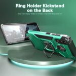 for Galaxy A20 Case with Screen Protector,for Galaxy A30 Case,Shock Absorption Drop Test Cover with Car Mount Kickstand Lightweight Protective Cover for Galaxy A20/A30,Dark Green - Image 5
