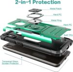for Galaxy A20 Case with Screen Protector,for Galaxy A30 Case,Shock Absorption Drop Test Cover with Car Mount Kickstand Lightweight Protective Cover for Galaxy A20/A30,Dark Green - Image 7
