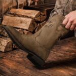 Winbird Square Toe Cowboy Boots for Men Classic Patriot Embroidered Western Boots Men's Vegan Leather Pull On Slip Resistant Boot, Retro Chunky Heel Short Country Boots for Spring Fall - Image 3