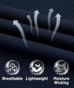 ZITY Men's Polo Shirts Tactical Lightweight Moisture Wicking Long Sleeve Golf Sports Performance Shirts Work Tee - Image 4