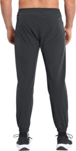 BROKIG Men's Tapered Gym Joggers, Lightweight Training Cuffed Sweatpants Zipper Pocket, Slim Fit Athletic Running Pants - Image 7