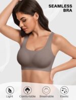Avidlove Women's Comfy Pullover Wireless Bra Seamless Bralettes No Underwire T Shirt Wirefree Wide Straps Sleep Everyday Bras - Image 3