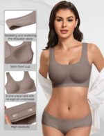 Avidlove Women's Comfy Pullover Wireless Bra Seamless Bralettes No Underwire T Shirt Wirefree Wide Straps Sleep Everyday Bras - Image 4