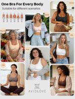 Avidlove Women's Comfy Pullover Wireless Bra Seamless Bralettes No Underwire T Shirt Wirefree Wide Straps Sleep Everyday Bras - Image 6