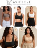 Avidlove Women's Comfy Pullover Wireless Bra Seamless Bralettes No Underwire T Shirt Wirefree Wide Straps Sleep Everyday Bras - Image 7