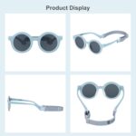 COCOSAND Polarized Baby Sunglasses with Strap Soft Silicone Nose Pads Flexible for 0-24 Months Infant Toddler Girls Boys - Image 7