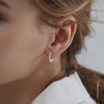 Fashion Sterling Silver Infinity Huggie Hoop Earrings for Women Dainty Charms White Gold Plated Hypoallergenic Jewelry Trendy Birthday Gift for Women - Image 3
