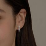 Fashion Sterling Silver Infinity Huggie Hoop Earrings for Women Dainty Charms White Gold Plated Hypoallergenic Jewelry Trendy Birthday Gift for Women - Image 6