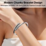 AICase Chunky Gold Bangle Bracelets for Women Teens Trendy Adjustable Wide Twist Cuff Bracelet Fashion Summer Pretty Jewelry Gifts for Women Mom/Her/Sister/Friends/Wife/Grandma - Image 6