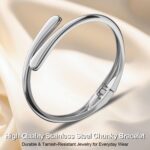 AICase Chunky Gold Bangle Bracelets for Women Teens Trendy Adjustable Wide Twist Cuff Bracelet Fashion Summer Pretty Jewelry Gifts for Women Mom/Her/Sister/Friends/Wife/Grandma - Image 9