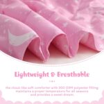 JSD Gradient Pink Stars Kids Comforter Set Full Size, 3 Piece Space Theme Girls Printed Microfiber Bedding Set, Machine Washable - Image 3