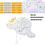Baby Girl Sun Hat Toddler Beach Hats with UPF 50+ Protective Infant Summer Hat with Wide Brim Baby Girls Bucket Hat - Image 4