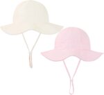 Baby Girl Sun Hat Toddler Beach Hats with UPF 50+ Protective Infant Summer Hat with Wide Brim Baby Girls Bucket Hat - Image 8