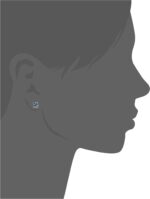 Amazon Essentials Yellow Gold Plated, Platinum or Rose Gold Plated Sterling Silver Infinite Elements Cubic Zirconia Stud Earrings | White, Blue, Green, or Pink Cubic Zirconia - Image 4