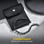 Link Chain Bracelet for Men : Durable Stainless Steel Men's Bracelets,Sweatproof Curb Wrist Chain,Waterproof Hip Hop Graduation,Birthday,Holiday Jewelry Gift for Boyfriend Husband Son Father Friend - Image 7