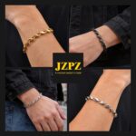 Link Chain Bracelet for Men : Durable Stainless Steel Men's Bracelets,Sweatproof Curb Wrist Chain,Waterproof Hip Hop Graduation,Birthday,Holiday Jewelry Gift for Boyfriend Husband Son Father Friend - Image 9
