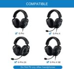 GVOEARS Replacement Ear Pads for Logitech G Pro, G Pro X, G Prox 2, G Pro X SE Headphones, Ear Cushions with Mesh Fabric, Memory Foam, Added Thickness - Black - Image 3