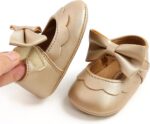 RVROVIC Baby Girls Shoes Soft Sole Mary Jane Flats Princess Dresses Shoes PU Cute Bow Prewalker - Image 4