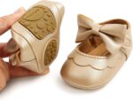 RVROVIC Baby Girls Shoes Soft Sole Mary Jane Flats Princess Dresses Shoes PU Cute Bow Prewalker - Image 5