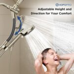Dual Filtered Handheld Shower Heads Combo, HOPOPRO 15-Mode High Pressure Rainfall Showerheads Combo Set with Filter, for Hard Water, Removes Chlorine, Improves Skin Hair Condition, Brushed Nickel - Image 7