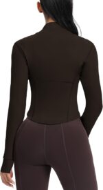 GYM RAINBOW Womens Zip Up Workout Jakcets Lightweight Slim Fit Running Athletic Jackets with Thumb Holes - Image 4